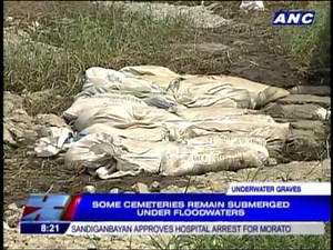 Some cemeteries submerged in floods