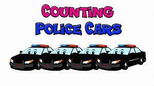 -Counting Police Cars- Numbers 123s, Childrens Learning Video, Teach Kids Coun