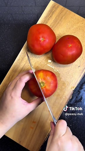 Quick Tomato Skin Removal Kitchen Hack