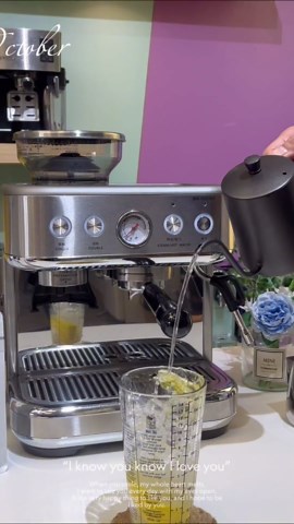 Espresso Machine Coffee Maker with Grinder - Professional 15Bar Cappuccino Latte Barista Machines with Milk Frother, Calibrated Tamping, 78OZ Removable Water Tank, Stainless Steel