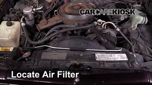 How to Change Engine Air Filter: 1995 Chevrolet C1500 Silverado 5.7L V8 Extended Cab Pickup