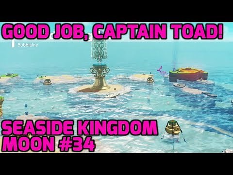 Super Mario Odyssey - Seaside Kingdom Moon #34 - Good Job, Captain Toad!