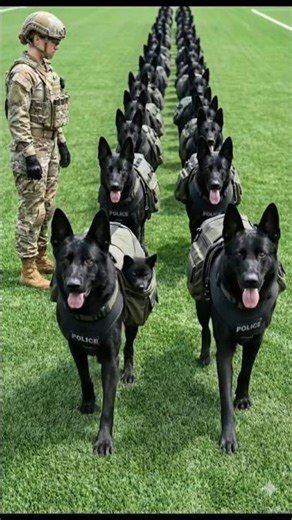 Girl Training K9 dogs in American Academy 😱😱#K9Training #WorkingDog #DogTraining
