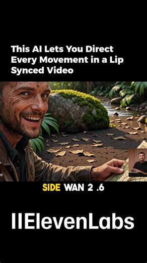 WAN 2.6 lip sync lets you direct every action camera angle. One prompt trick makes it work. What would you create with this? @ElevenLabs #WAN26 #AIlipsync #AIvideo #techTok #AItools