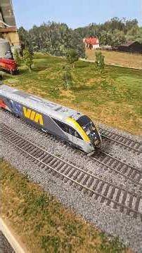 Bachmann VIA SCV-42 DUAL LANGUAGE ANNOUNCEMENTS?!! #hoscale #modelrailroad #modeltrains