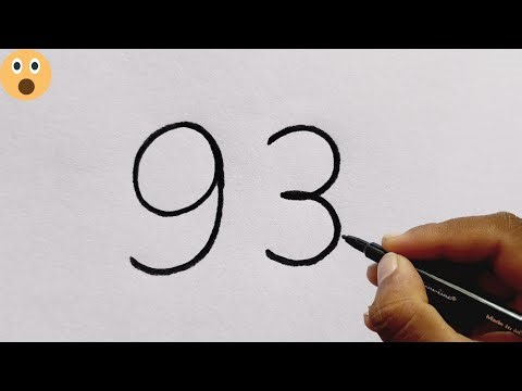 How To Draw Cute Parrot From Number 93 In Just 9 Minutes