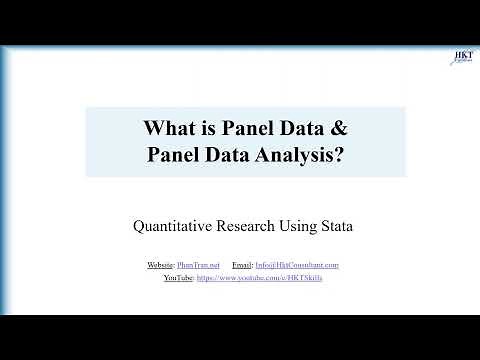 What is Panel Data & Panel Data Analysis Method?