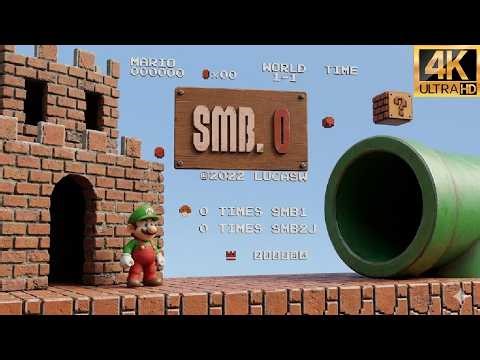 Super Mario Bros.0 SMB0X Hack 2022 (NES) Gameplay Retro Fangame 80s 90s All Bosses Pura Nostalgia 4K