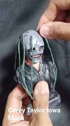 How to curl the hair of model Corey Taylor from the Iowa Mask Album. #metal #slipknot #numetal