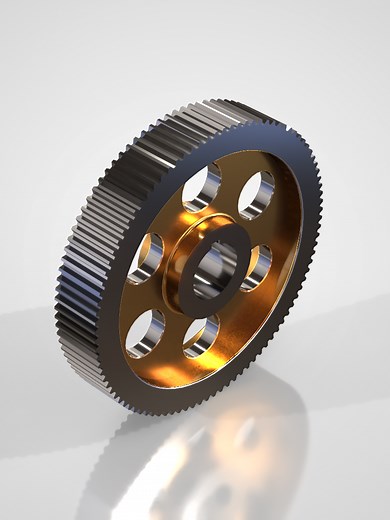 Designed this gear in CAD ⚙️ Save it if you like clean mechanical design.##solidworks #DesignTutorial #solidworkstutorial #mechanic #Visualize #Solidworksvisualize #Rendering #cad #CAD #3D #33dmodelling #dassaultsystèmes