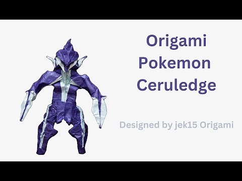 Origami Pokemon Ceruledge Tutorial