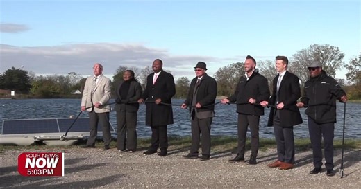 Lima breaks ground on Twin Lakes floating solar array