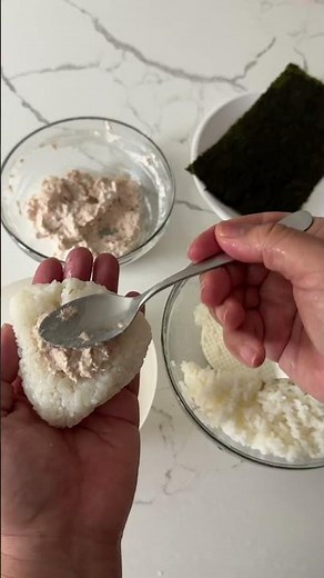 Tuna Mayo Onigiri 🍙 | Japanese Combini Classic #cooking #japanesefood #japanesecooking