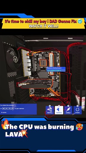 MAX FPS UNLOCKED! 🚀 Fastest CPU Upgrade Time-Lapse (PCBS 2) #pcbuild #youtubeshorts #thermalpaste