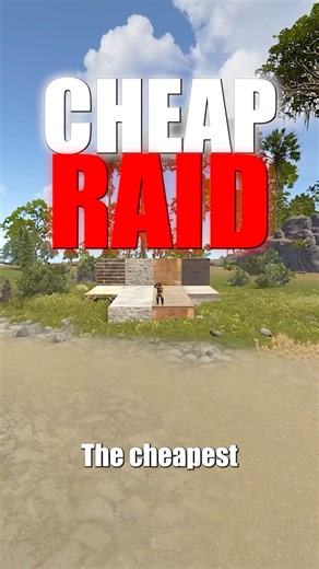 CHEAPEST WAY TO RAID WALLS IN RUST #rust #rustconsole