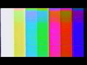 VHS Color Bar with damage and gliches