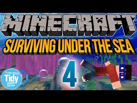 MINECRAFT - SURVIVING UNDER THE SEA - PERFECT USE FOR ZOMBIES ROTTEN FLESH!