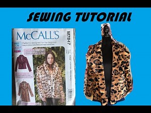 McCall's 7847 Faux Fur Coat Sewing Tutorial