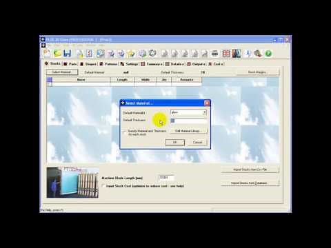 PLUS 2D : Quick Tutorial Of Nesting And Panel Optimization Software