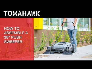 How to Assemble a 38" Push Sweeper with Triple Power Brooms