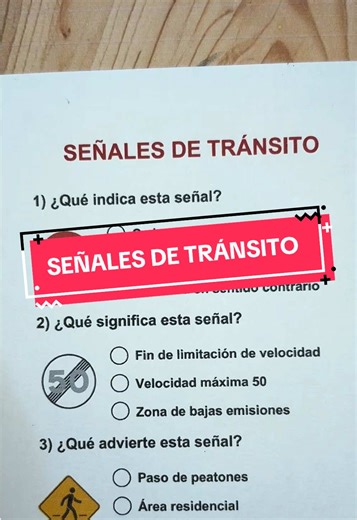 Señales de Tránsito: Preguntas y Respuestas