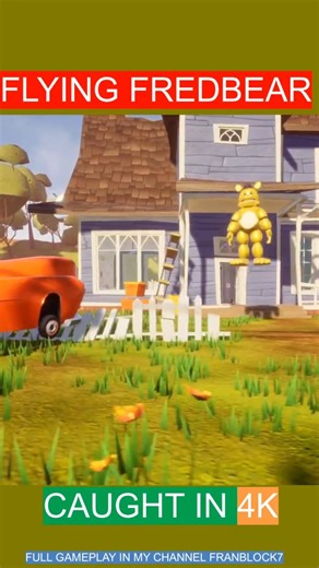 Flying #fredbear #helloneighbor #fnaf #short #freddyfazbear #flying #shortvideo #shorts #runaway