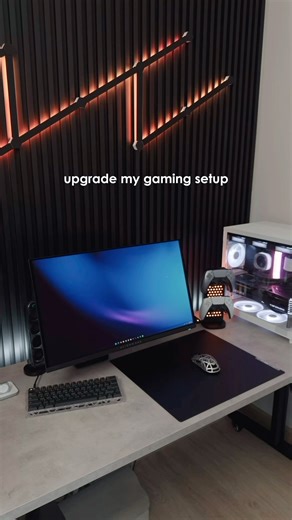 Upgrade my gaming setup with Nanoleaf Pegboard Desk Dock. #gamingsetup #desksetup