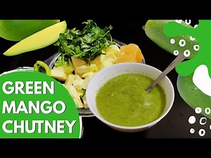 How to Make Green Mango Chutney - Tangy Raw Mango Chutney | Tangy Green Mango Condiment Recipe