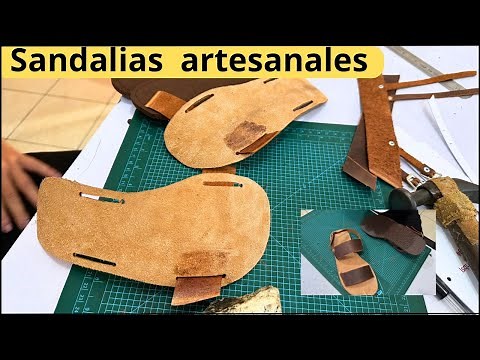 Aprende hacer unas Sandalias artesanales sin hormas.#tutorial #cuero