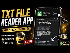 Best TXT File Reader App for Android | Open TXT Files Easily 📄