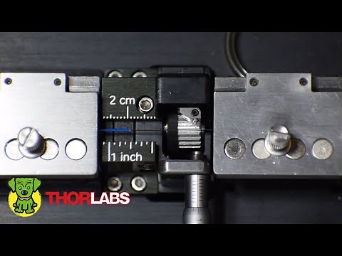 Thorlabs LDC Cleavers: Flat Cleave with Tension-and-Scribe Method