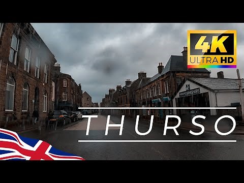 🏴󠁧󠁢󠁳󠁣󠁴󠁿 Thurso, the most northerly town in mainland Scotland. UK 4K