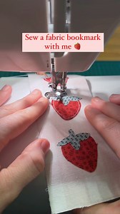 Strawberry bookmark 🍓 My first sewing pattern has been created, with different stages and templates if you’re a complete beginner, or ideas if you’d like to give free motion a try out and I can’t wait to share it with you all ✨ I’m already on my third batch to use as gifts for Mother’s Day 📚 🌟 Comment ‘BOOKMARK’ if you’d like a link to the tutorial once it’s released and a cheeky little introductory offer 🌟 #sewingpatterns #sewwithme #mothersdaygifts #handmadegifts #sewingprojects #sewingfor