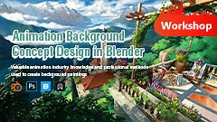 Animation Background Concept Design in Blender [$]