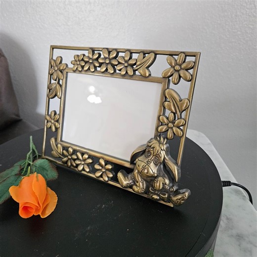 Vintage Gold Metal Picture Frame: Fall Leaf Design, 5 X 3 1/2 - Etsy