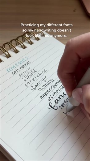 I tried to make the notes look cool with different fonts but it tuned out real messy. So more practice it is ✍🏼💨 #KAYKissCountdown #handwashchallenge #handwriting #handwritingcheck #schoolnotes #thatgirl #newyearsresolution