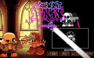 FNF超优质mod官方更新！！！！ Indie Cross WEEK2 VS Sans 双结局演示