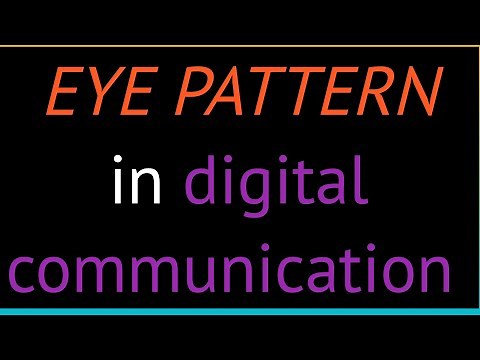 Eye pattern in digital communication ! what is eye diagram ! use of eye pattern in digital communica
