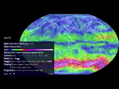 How to use the Earth Wind Map