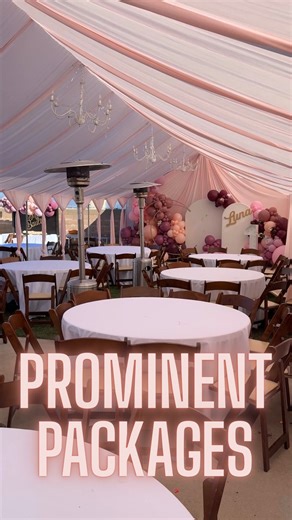PROMINENT PARTIES | TENT DRAPING | EVENT RENTALS on Instagram: "Follow 🩷 for weekly transformations Back drop and Balloons 🎈 @itsmo_balloons prominent package is starting as low as $700 includes 👇 Tent draping Chandelier Tables Table cloths Chairs If you’re planning a special event in 2026 reach out, we can help we’re a full service rental business and can connect you with professionals like @itsmo_balloons for services we don’t provide."