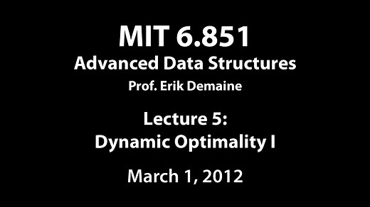 Lecture 5 in 6.851: Advanced Data Structures (Spring'21)