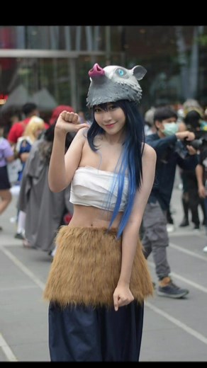 inosuke Female ver. #japanexpo #inosukehashibira #inosukecosplayer #Cosplayer #cosplay #inosuke