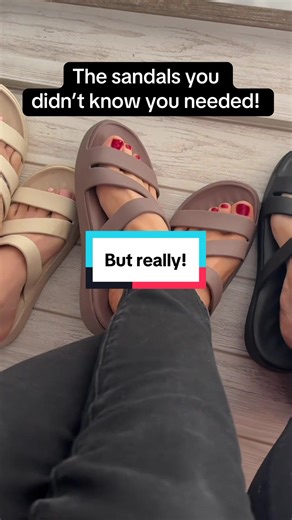 These platform Crocs sandals are dangerously comfortable. The squishy cushion makes them perfect for walking all day, and the platform gives you that extra height without any pain. Plus they’re minimal, cute, and go with literally everything. Once you put them on, you won’t want to wear anything else. #tiktokshop #platformsandals #crocs #comfort #style