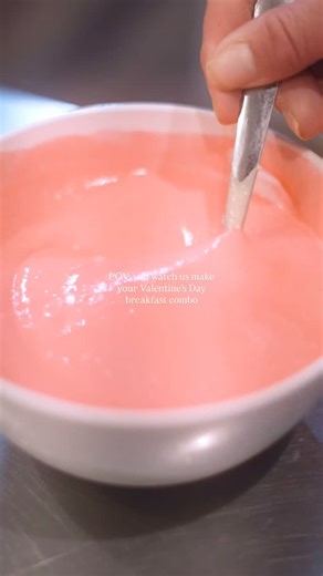 Everybody can do Valentine’s Day dinner… but how about surprising your love with a Valentine’s Day breakfast date? 2 pink waffles, 2 sides of bacon, 2 frosted sweetheart mochas (🍓 🍫) and all enjoyed with your love. 💌 Practically perfect. 😌 See you Friday or Saturday, February 13th and 14th and get this combo for your breakfast, all for just $30.00. | North Main Cafe