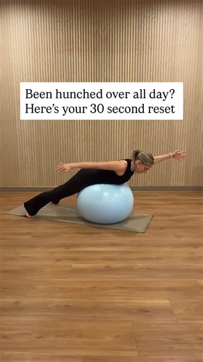 Hunching over all day shortens the front body and weakens the back line — this simple spinal extension helps restore balance. It strengthens your posterior chain, wakes up your postural muscles, and gives your shoulders a mobility reset. Try 2–3 rounds of 30 seconds and feel your energy lift. | Mandy Froehlich