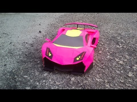 how to make paper car lamborghini
