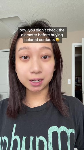 these are the Honey Shine Gray colored contact lenses from @오렌즈 OLENS (14.2 diameter 💀) #coloredcontacts #kbeauty