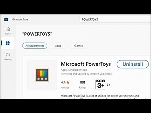 Uninstall Microsoft PowerToys App on Windows Laptop PC