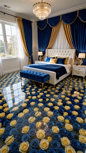Blue & Yellow Rose Floor 💙💛