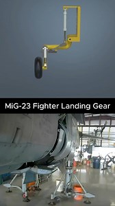 223K views · 1.2K reactions | MiG-23 Fighter Landing Gear. #3ddesign #productdesign #automation #machine #mechanism #engineering #mechanical #mechanic | Breno Cruz | Facebook